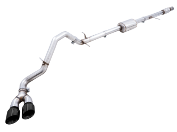 Picture of AWE Tuning 4th Gen GM 1500 5.3L 0FG Cat-Back Dual Side Exit (Flat Bumper) - Diamond Tips