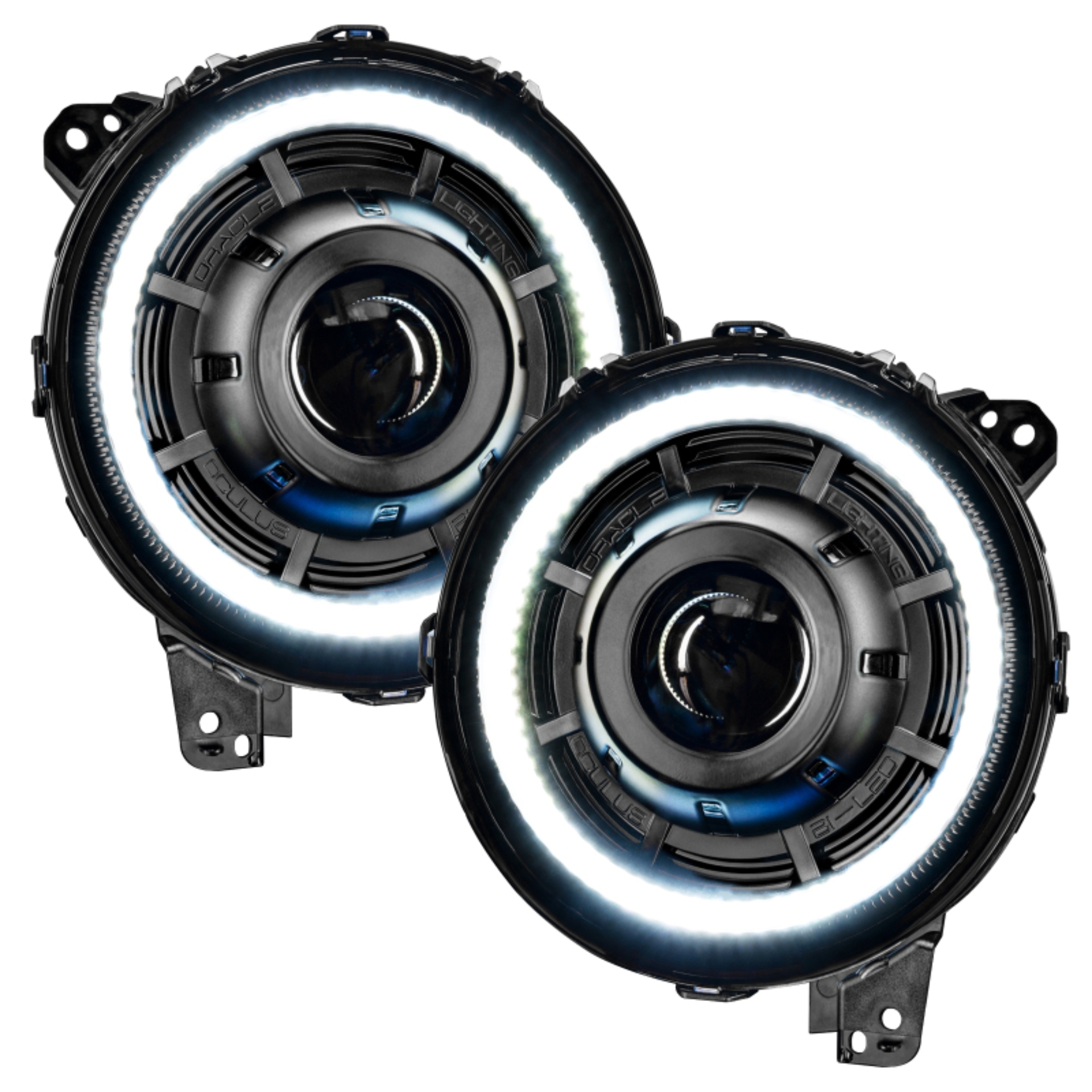Picture of Oracle Oculus Bi-LED Projector Headlights for Jeep JL/Gladiator JT - Matte Blk - 5500K