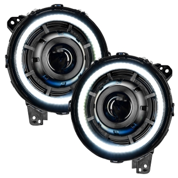 Picture of Oracle Oculus Bi-LED Projector Headlights for Jeep JL/Gladiator JT - Matte Blk - 5500K