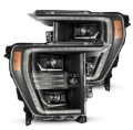 Picture of AlphaRex 21-22 Ford F150 PRO-Series Projector headlights Black w/Activ Light/Seq Signal