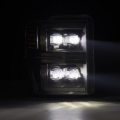 Picture of AlphaRex 08-10 Ford F250-550 NOVA-Series LED Projector Headlights Black w/Activ Light/Seq Signal