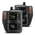 Picture of AlphaRex 08-10 Ford F250-550 PRO-Series Projector headlights Alpha-Black w/Activ Light/Seq Signal