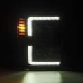 Picture of AlphaRex 08-10 Ford F250-550 NOVA-Series LED Projector Headlights Black w/Activ Light/Seq Signal