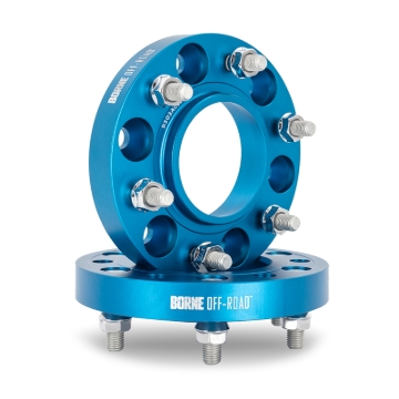 Picture of Borne Off-Road Wheel Spacers - 6x139.7 - 93.1 - 30mm - M12 - Blue