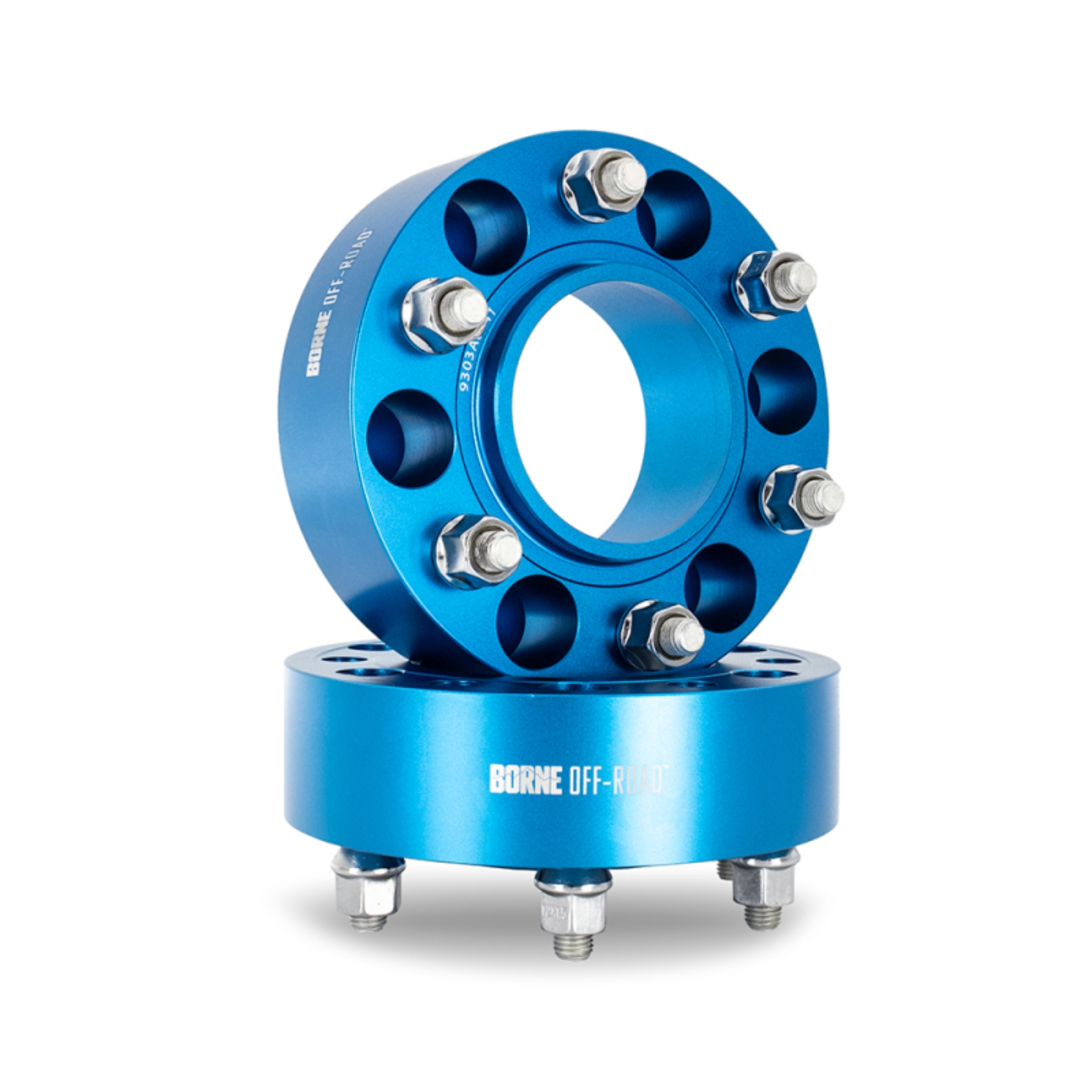 Picture of Borne Off-Road Wheel Spacers - 6x139.7 - 93.1 - 35mm - M12 - Blue