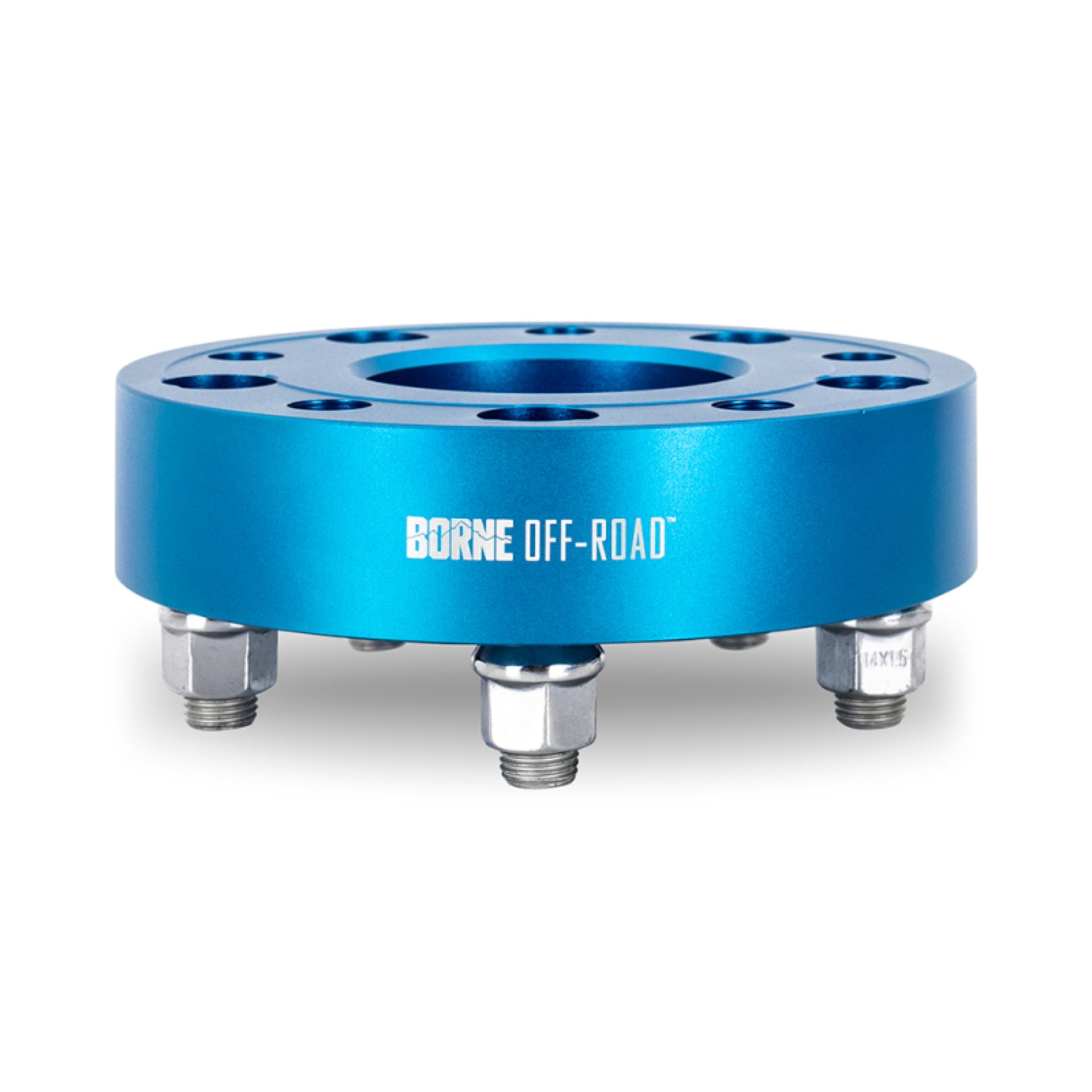 Picture of Borne Off-Road Wheel Spacers - 5x127 - 71.6 - 30mm - M14 - Blue