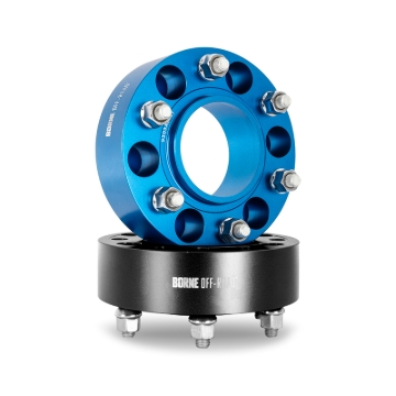 Picture of Borne Off-Road Wheel Spacers - 6x139.7 - 106 - 30mm - M12 - Blue