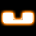 Picture of ORACLE Lighting Universal Illuminated LED Letter Badges - Matte Wht Surface Finish - U