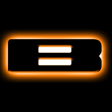 Picture of ORACLE Lighting Universal Illuminated LED Letter Badges - Matte Blk Surface Finish - B