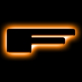 Picture of ORACLE Lighting Universal Illuminated LED Letter Badges - Matte Blk Surface Finish - F