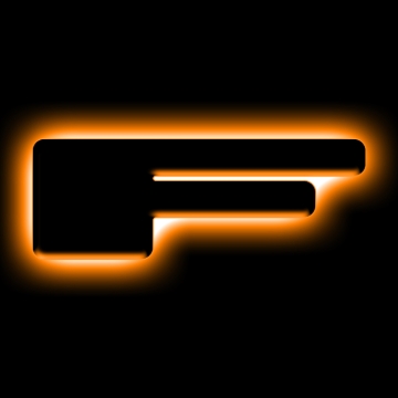 Picture of ORACLE Lighting Universal Illuminated LED Letter Badges - Matte Blk Surface Finish - F