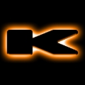 Picture of ORACLE Lighting Universal Illuminated LED Letter Badges - Matte Blk Surface Finish - K