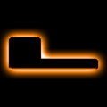 Picture of ORACLE Lighting Universal Illuminated LED Letter Badges - Matte Blk Surface Finish - L