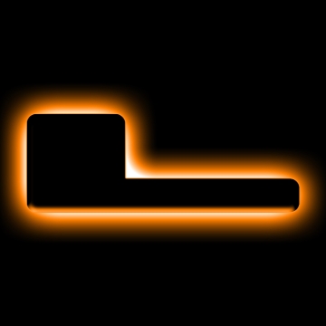 Picture of ORACLE Lighting Universal Illuminated LED Letter Badges - Matte Blk Surface Finish - L