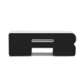 Picture of ORACLE Lighting Universal Illuminated LED Letter Badges - Matte Blk Surface Finish - R