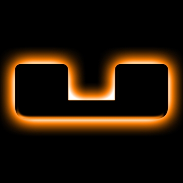 Picture of ORACLE Lighting Universal Illuminated LED Letter Badges - Matte Blk Surface Finish - U