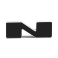 Picture of ORACLE Lighting Universal Illuminated LED Letter Badges - Matte Blk Surface Finish - N