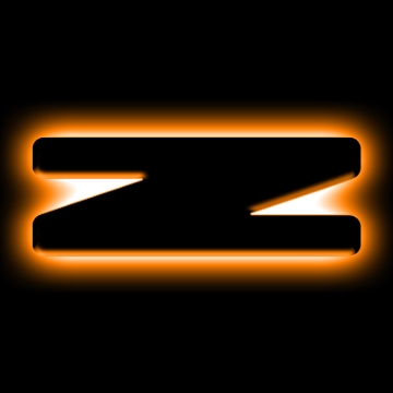 Picture of ORACLE Lighting Universal Illuminated LED Letter Badges - Matte Blk Surface Finish - Z