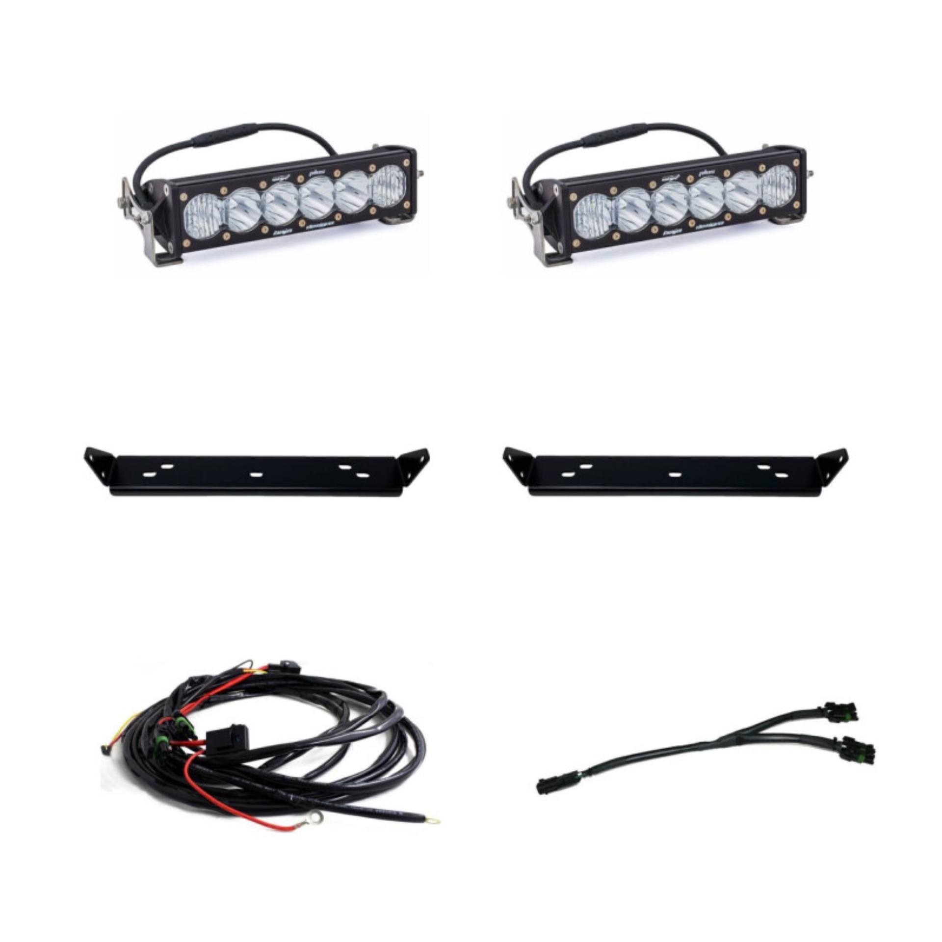 Picture of Baja Designs 2021+ Ford Raptor OnX6 Behind Grill Kit -10in. Clear D/C