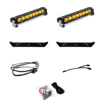 Picture of Baja Designs 2021+ Ford Raptor S8 Behind Grill Kit -10in. Amber D/C