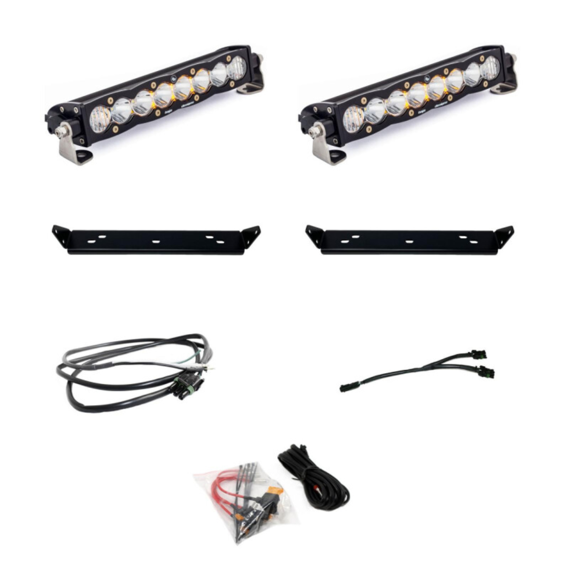 Picture of Baja Designs 2021+ Ford Raptor S8 Behind Grill Kit -10in. Clear D/C