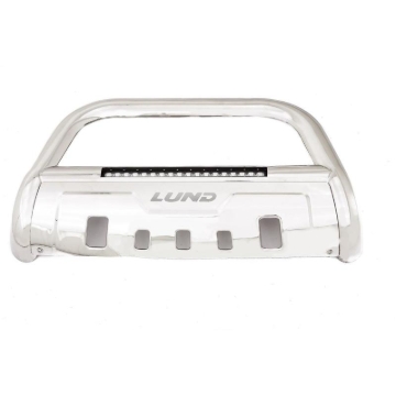 Picture of Lund 20-22 GM 2500HD/3500HD Bull Bar w/Light & Wiring - 304 Stainless Steel