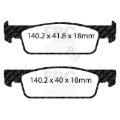 Picture of EBC Yellowstuff Brake Pad Sets - DP42341R