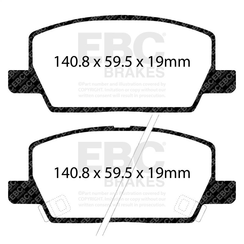 Picture of EBC Yellowstuff Brake Pad Sets - DP42420R