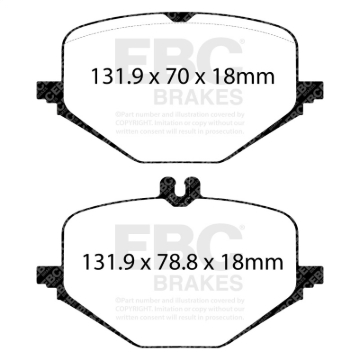 Picture of EBC Yellowstuff Brake Pad Sets - DP42443R