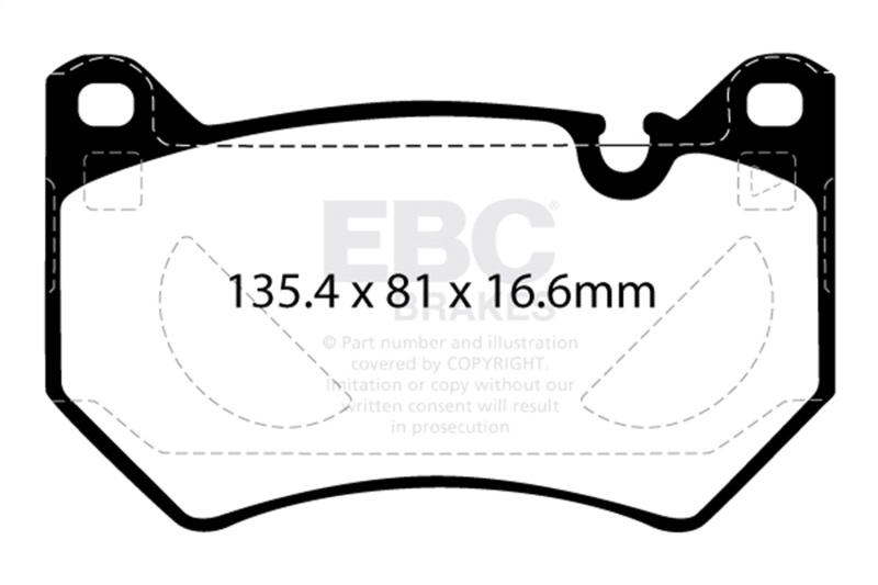 Picture of EBC Yellowstuff Brake Pad Sets - DP42436R