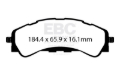 Picture of EBC Yellowstuff Brake Pad Sets - DP43107R