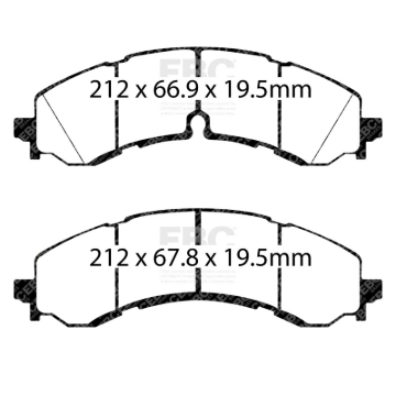 Picture of EBC Yellowstuff Brake Pad Sets - DP43126R