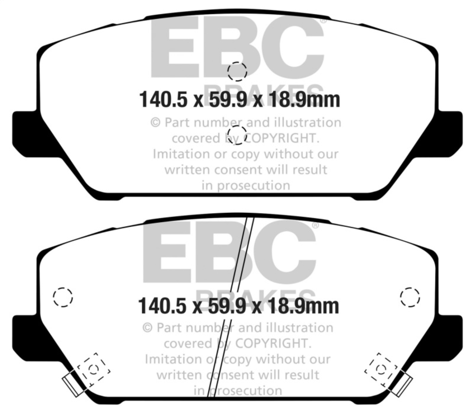 Picture of EBC Bluestuff Brake Pad Sets - DP52343NDX