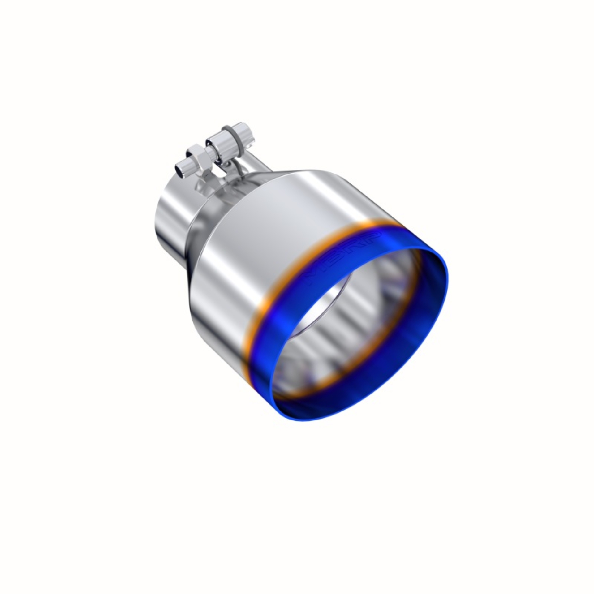 Picture of MBRP T304 Stainless Steel Burnt End Angle Cut Exhaust Tip - 3in. ID / 5in. OD / 6.5in. Length