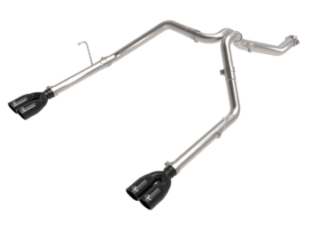 Picture of aFe Vulcan Series 3in 304SS DPF-Back 21 Jeep Gladiator V6-3.0L (td) Dual Black Tip