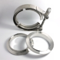 Picture of Stainless Bros 1.75in 304SS V-Band Assembly - 2 Flanges/1 Clamp