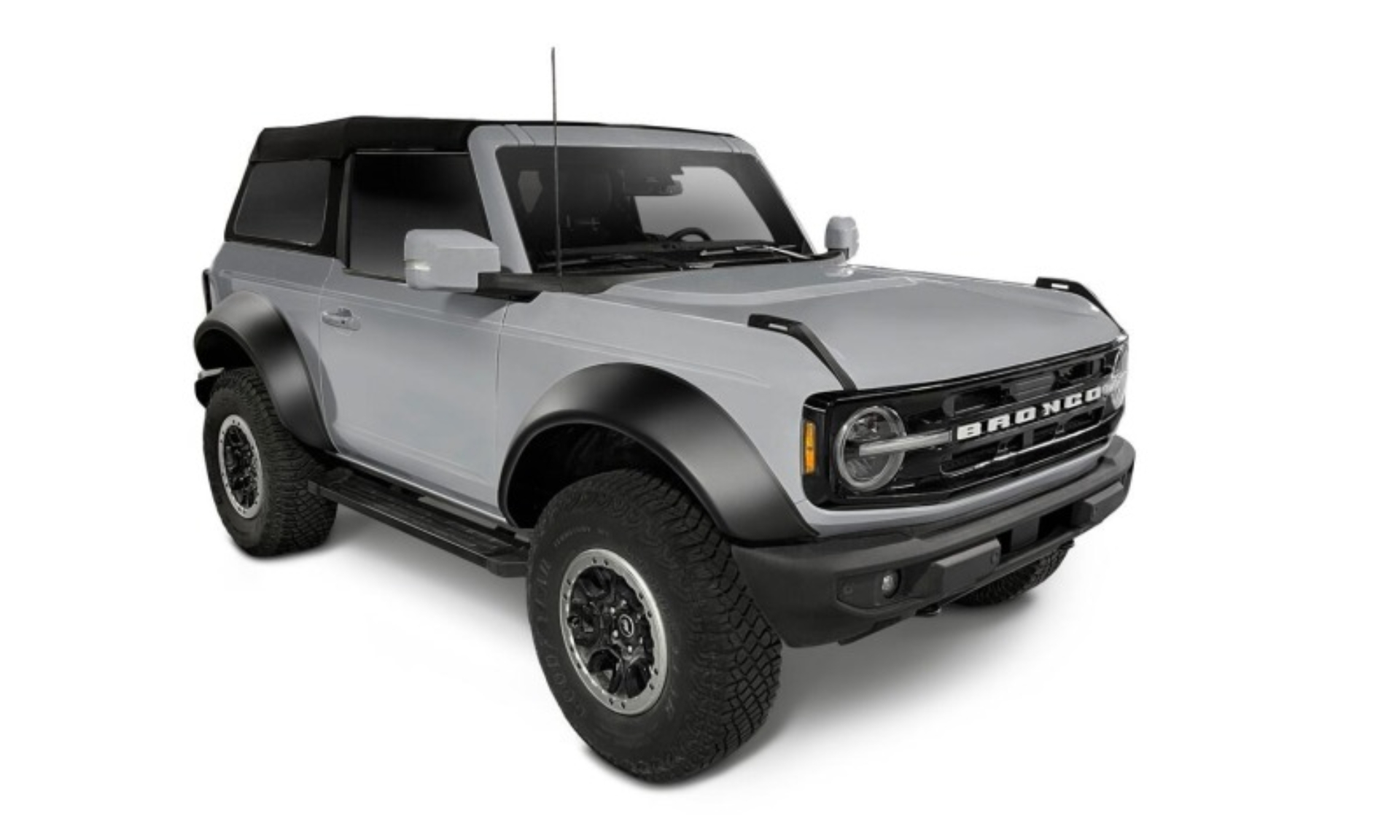Picture of Bushwacker 21-22 Ford Bronco (2 Door) Extend-A-Fender Style Fender Flares - 4pc Smooth