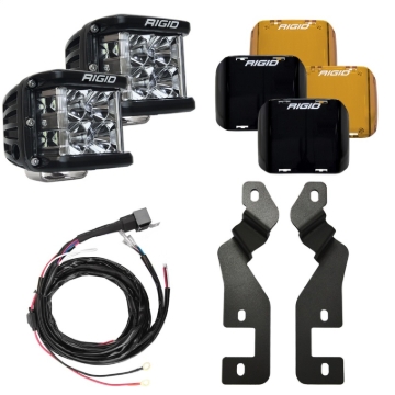 Picture of Rigid Industries 2021+ Ford Bronco Sport A-Pillar D-SS Series Side Shooter Light Mount Kit