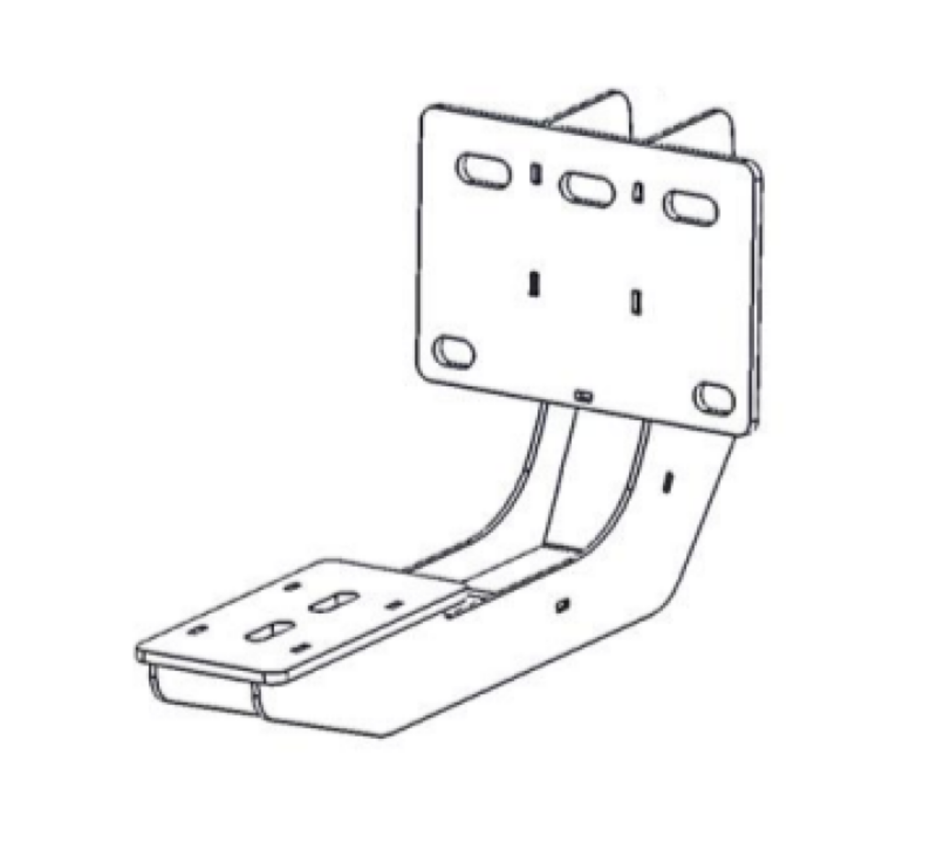 Picture of Go Rhino 19-22 Ram 1500 Crew Cab 4DR Mounting Brackets (V-Series V3/RB10 Slim/RB20 Slim) - Tex. Blk