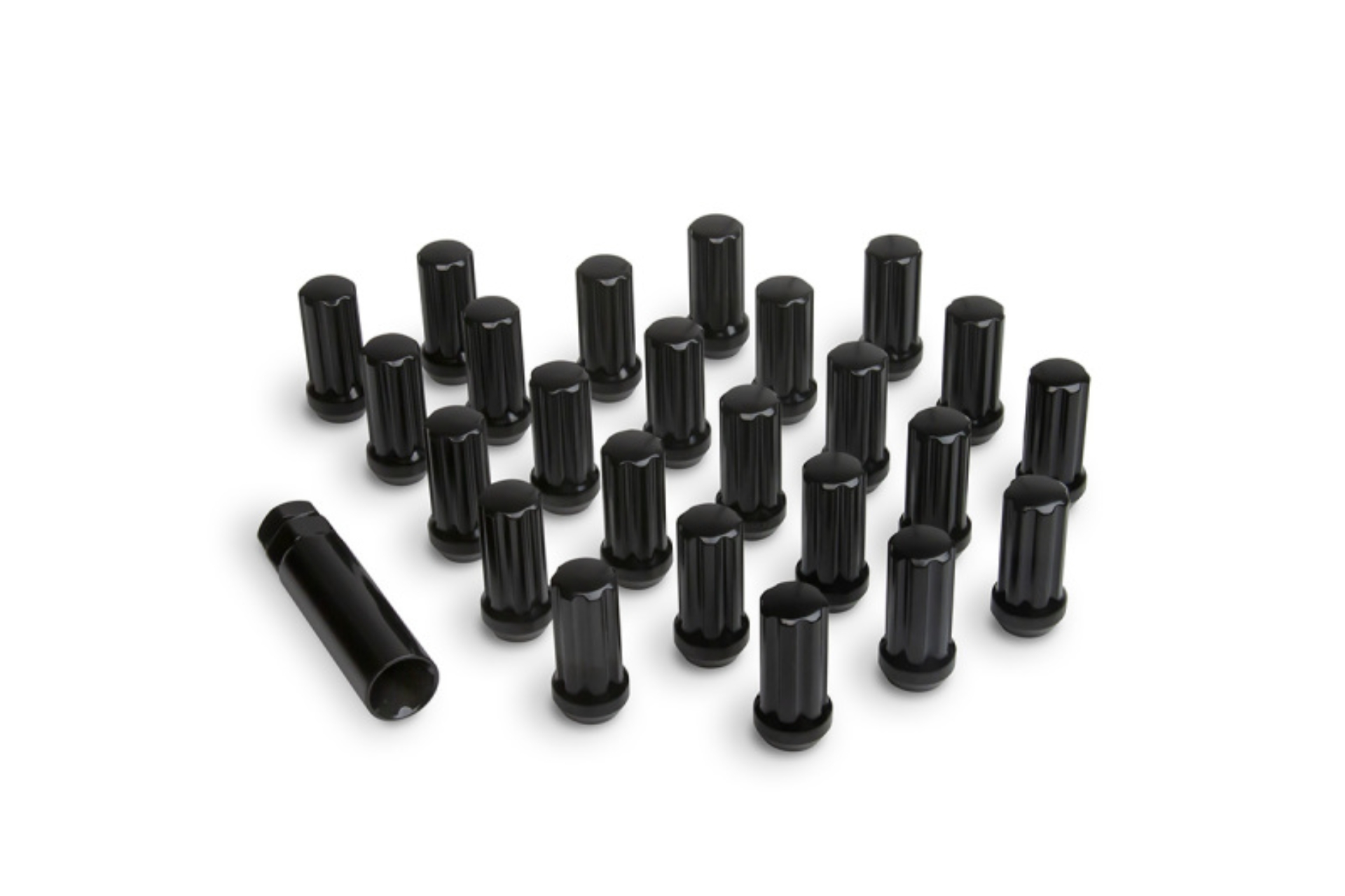 Picture of ICON Alloys Lug Nut Kit Black - 14x1.5 - 24 Lug Nuts w/ Key