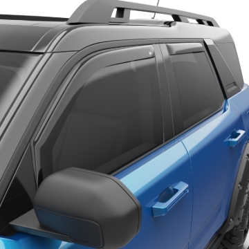 Picture of EGR 21-22 Ford Bronco Sport 4 Door In-Channel Window Visors - Dark Smoked (573561)