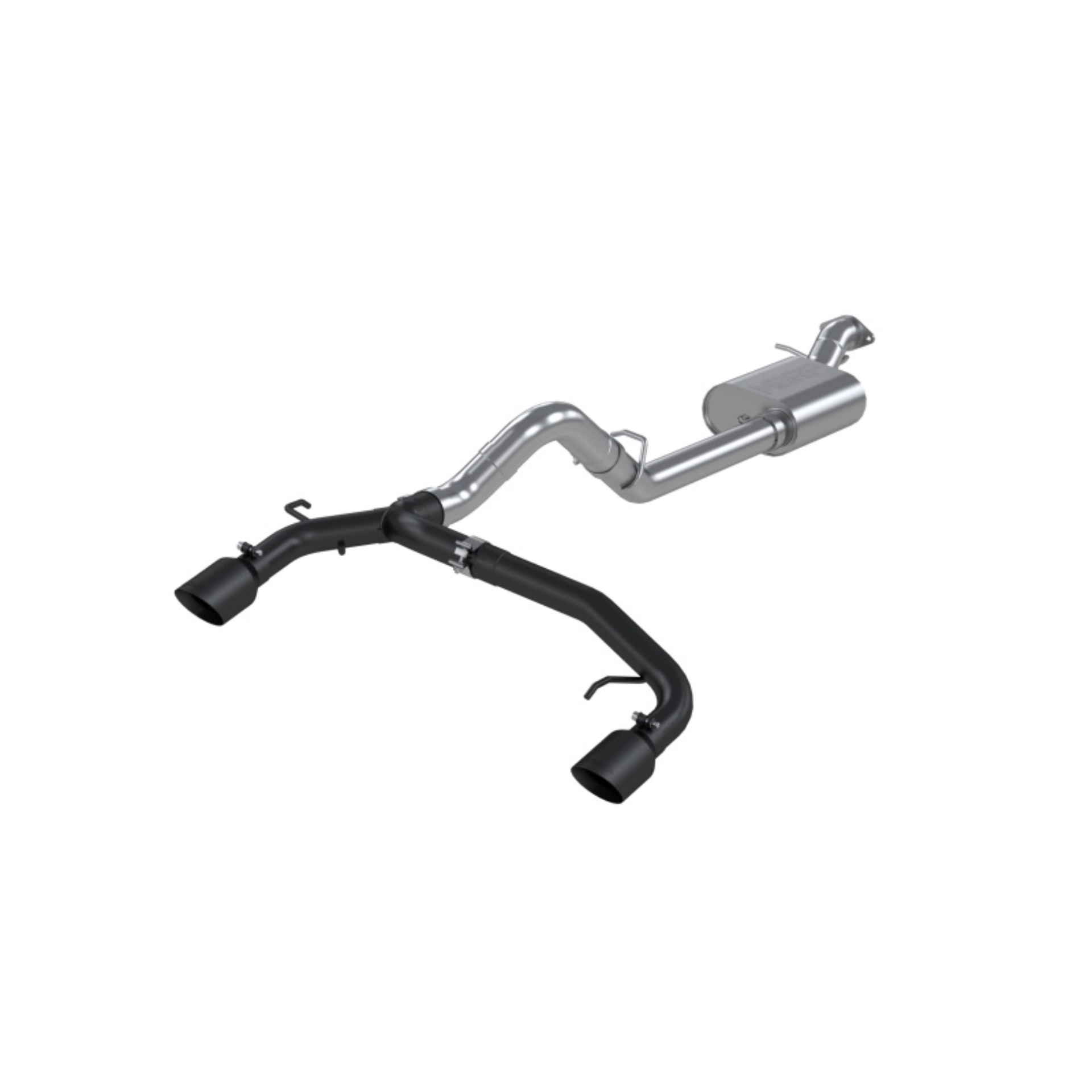 Picture of MBRP 21-22 Ford Bronco 2.3/2.7L EcoBoost 2/4-Dr 3in Catback Dual Split Rear Exit BLK AL