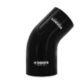 Picture of Mishimoto Silicone Reducer Coupler 45 Degree 3.5in to 4in - Black
