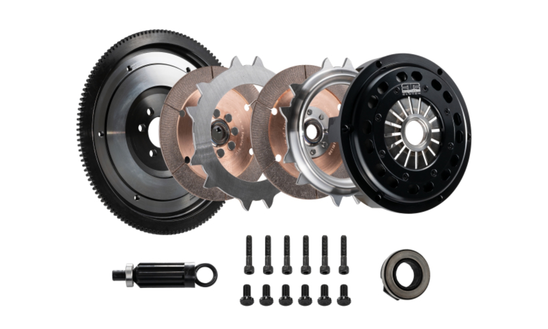 Picture of DKM Clutch 06-09 BMW 135i Segmented Ceramic Twin Disc Clutch Kit w/Flywheel (850 ft/lbs Torque)