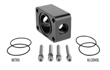 Picture of Aeromotive Spur Gear Pump Distribution Block - 2x AN-06