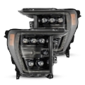 Picture of AlphaRex 21-22 Ford F-150 NOVA LED Proj Headlights Plank Style Alpha Blk w/Activ Light/Seq Signal