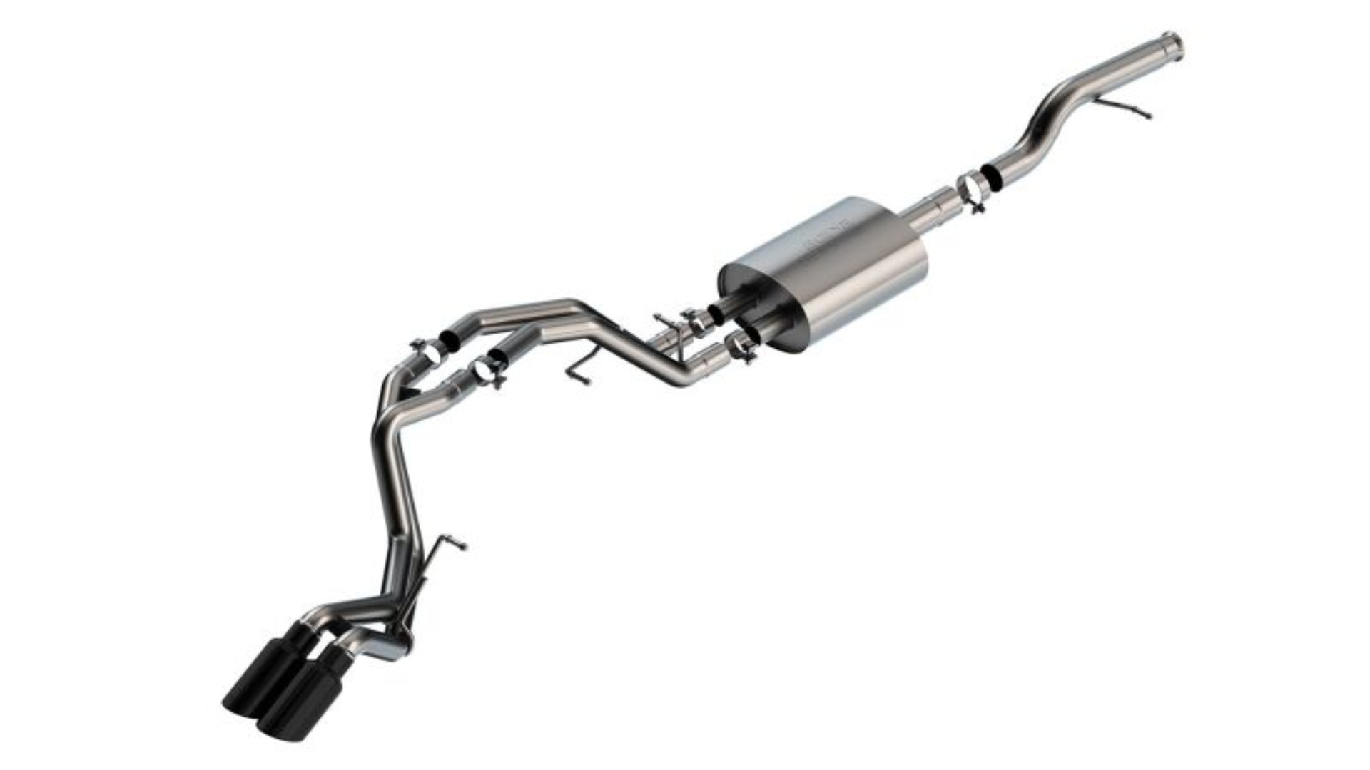 Picture of Borla 21-22 Chevrolet Tahoe 5.3L V8 AT 2/4WD S-type Cat-back Exhaust (Black Chrome)