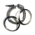 Picture of Ticon Industries 4im Titanium Quick Release V-Band Clamp Assembly