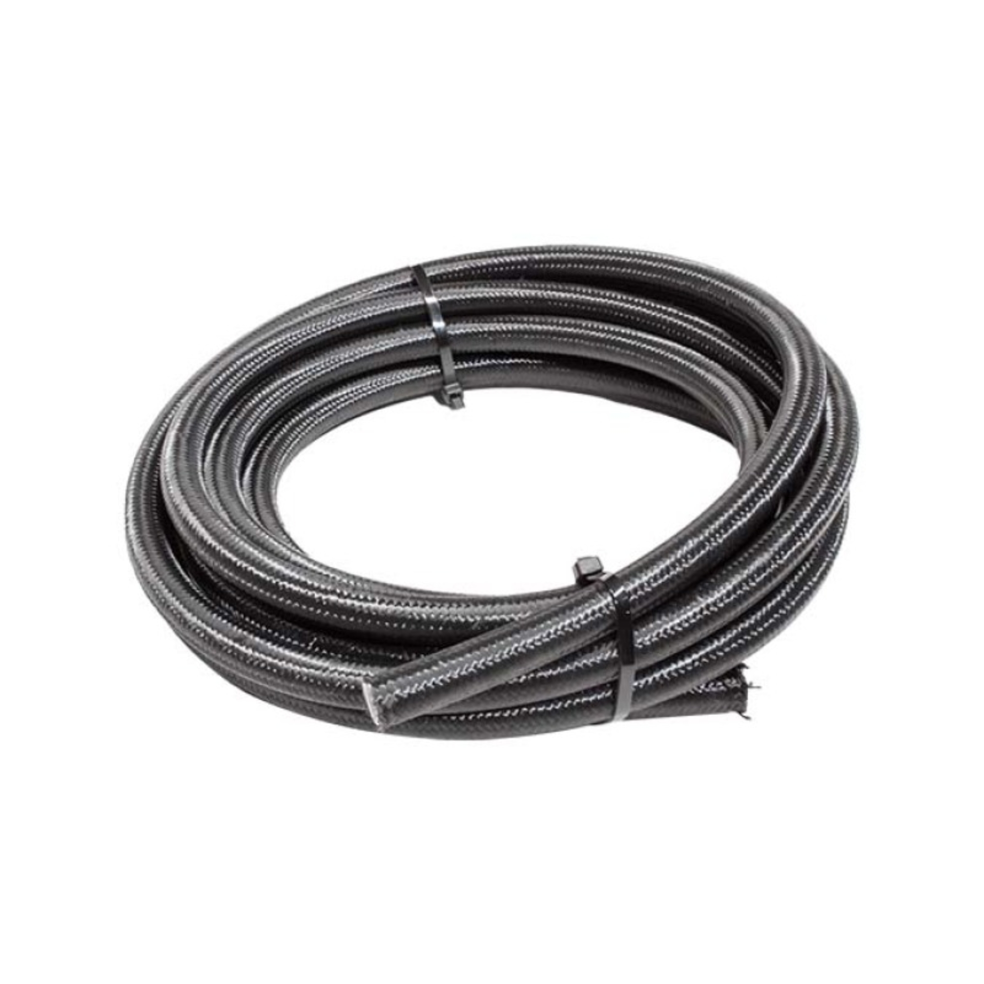 Picture of Snow 6AN Braided Stainless PTFE Hose - 15ft (Black)