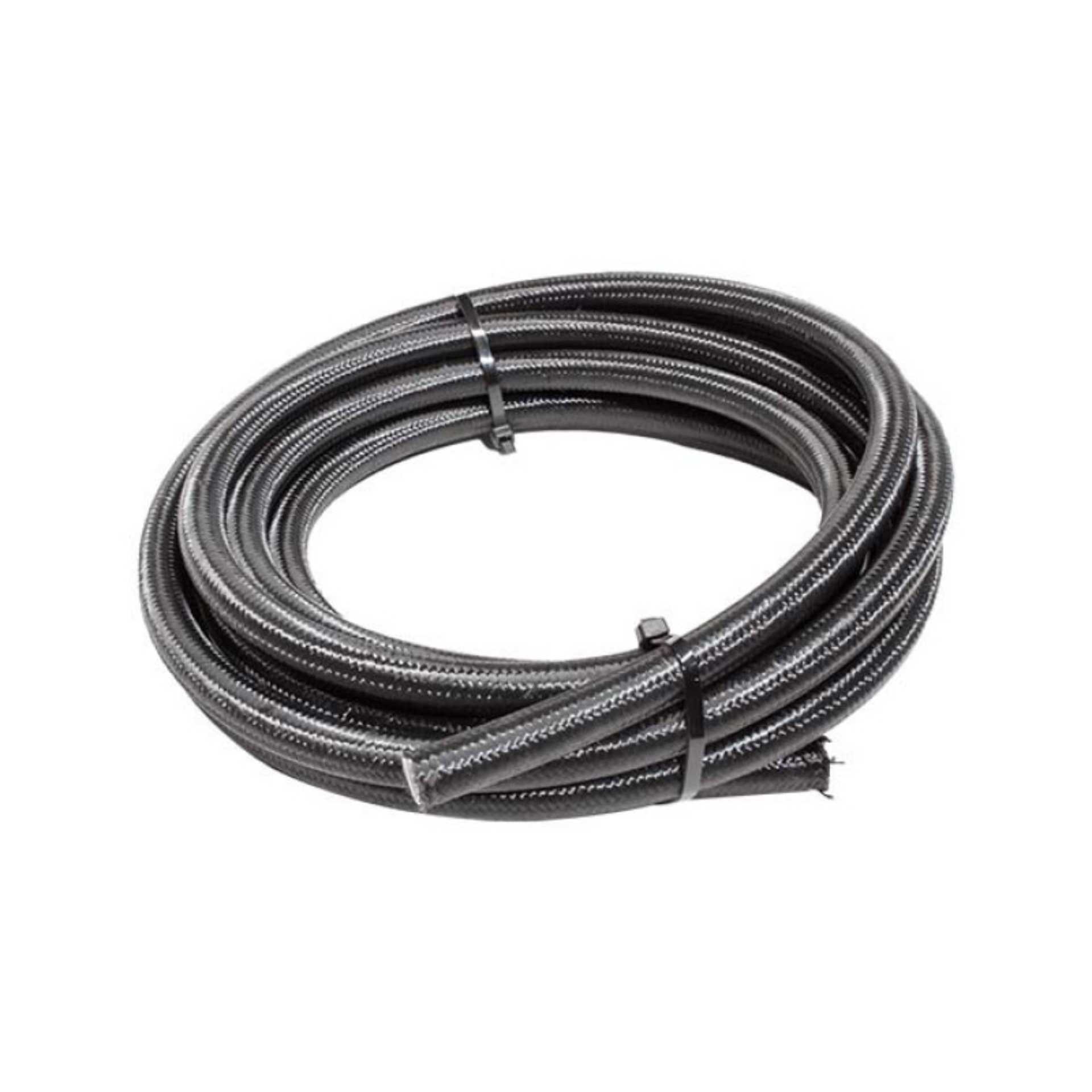 Picture of Snow 10AN Braided Stainless PTFE Hose - 15ft Black